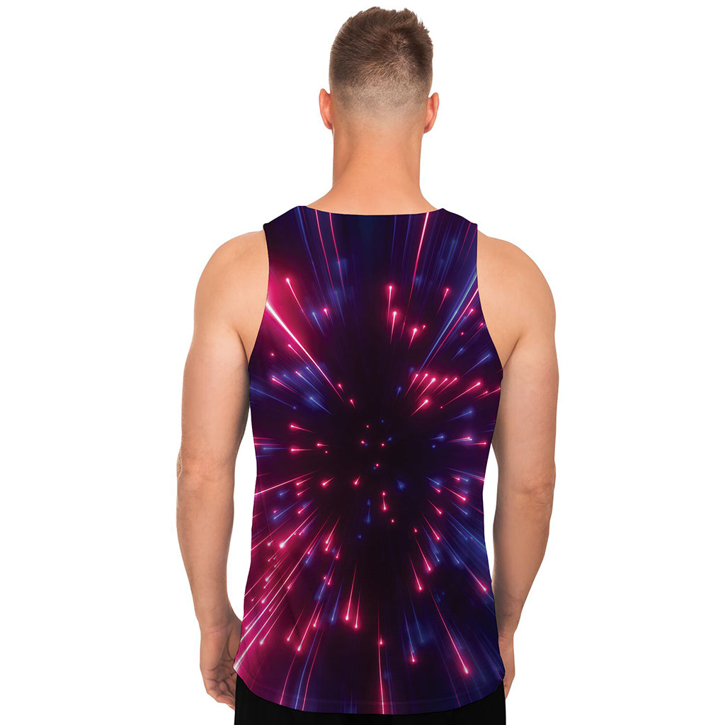 Cosmic Hyperspace Print Men's Tank Top