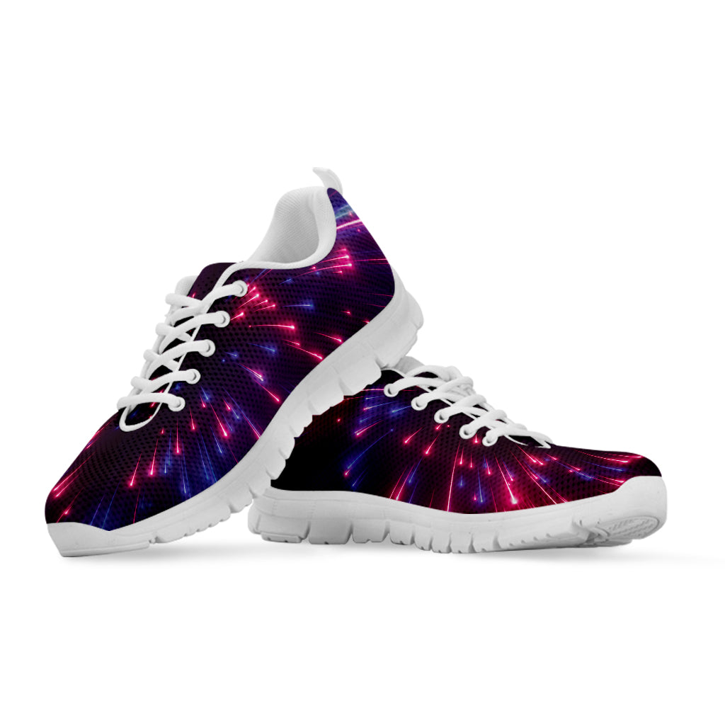 Cosmic Hyperspace Print White Sneakers