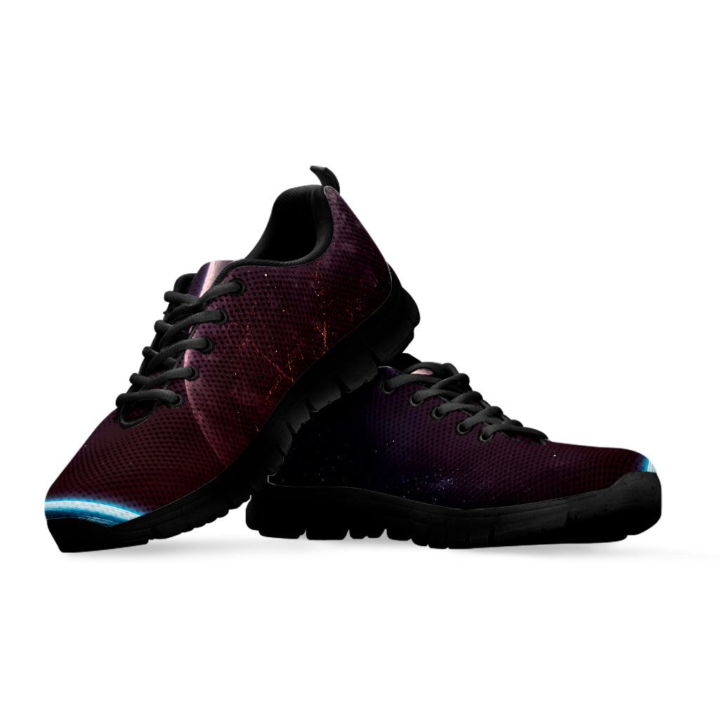 Cosmic Space Print Black Sneakers