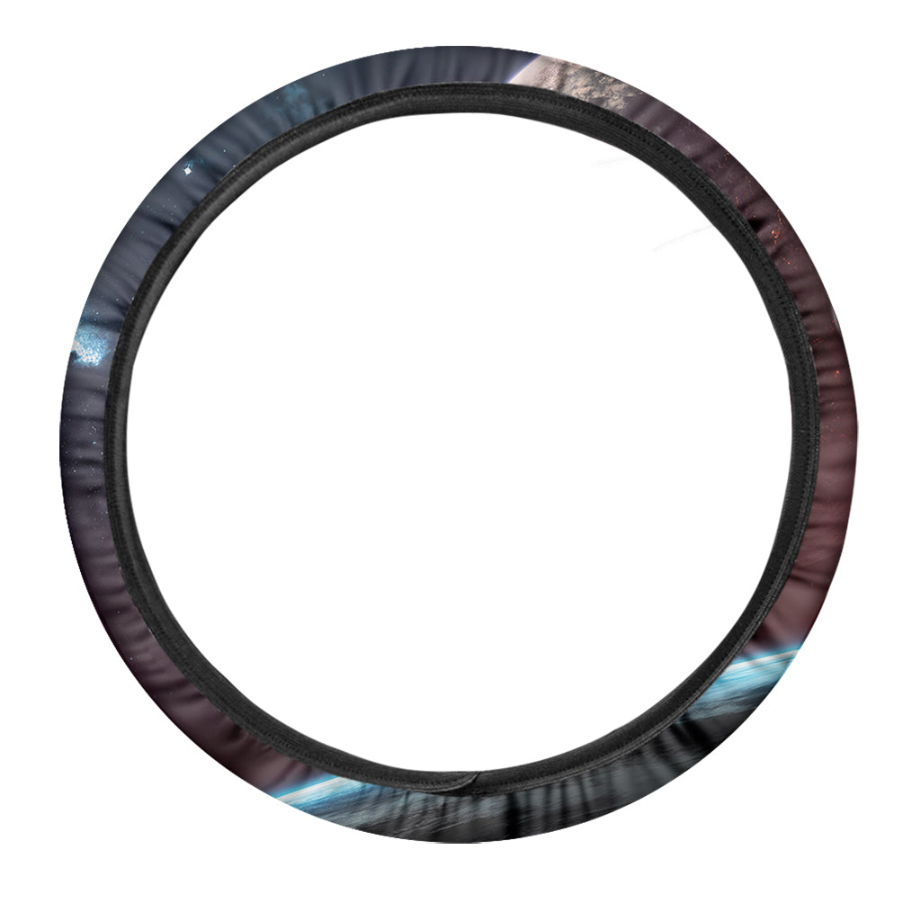 Cosmic Space Print Car Steering Wheel Cover