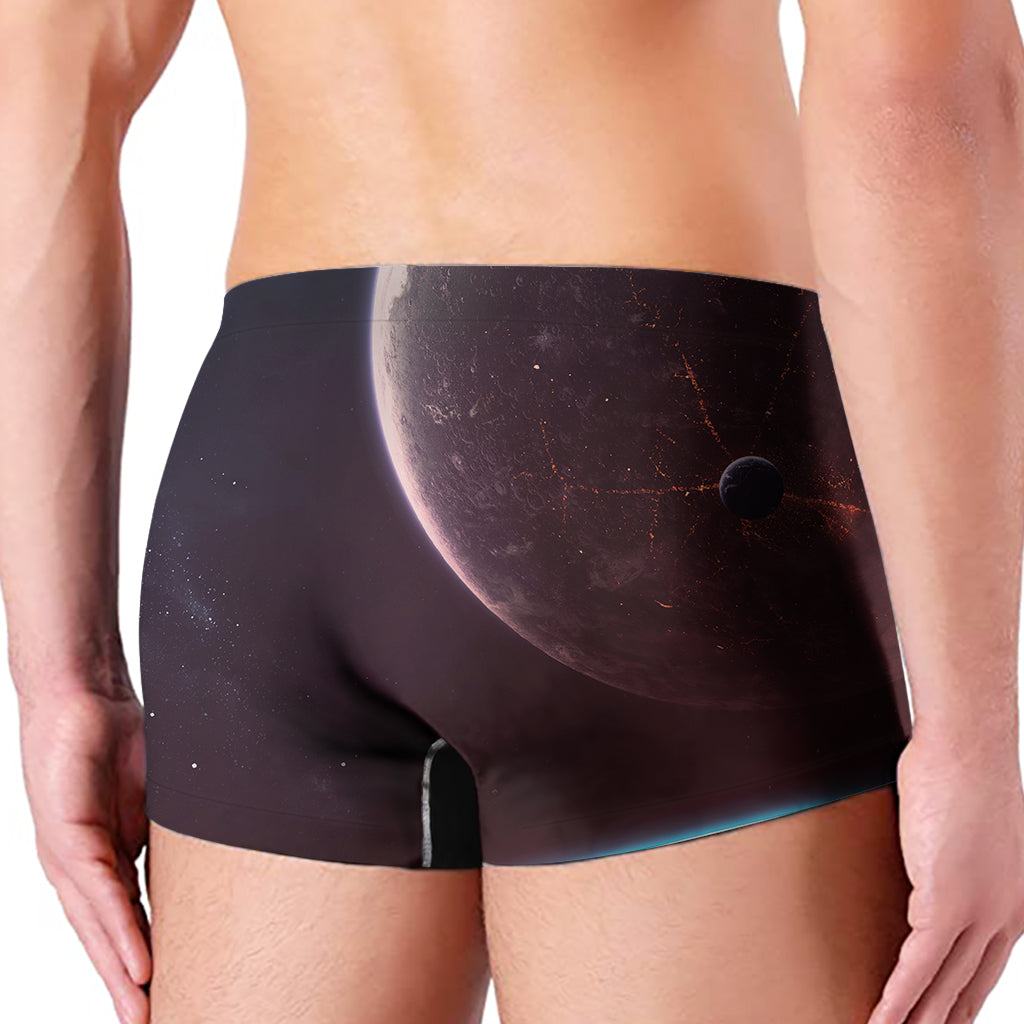 Cosmic Space Print Men's Boxer Briefs