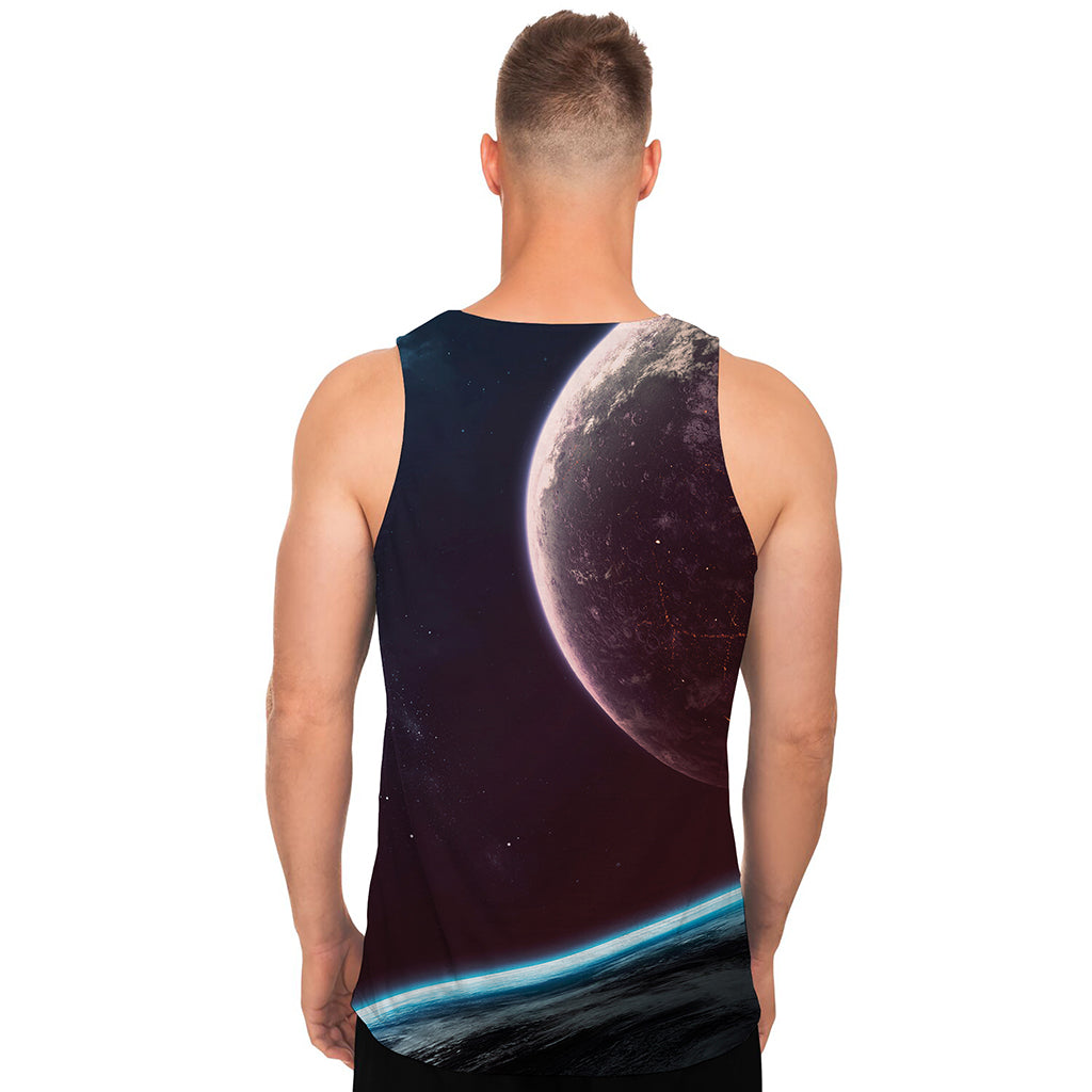 Cosmic Space Print Men's Tank Top