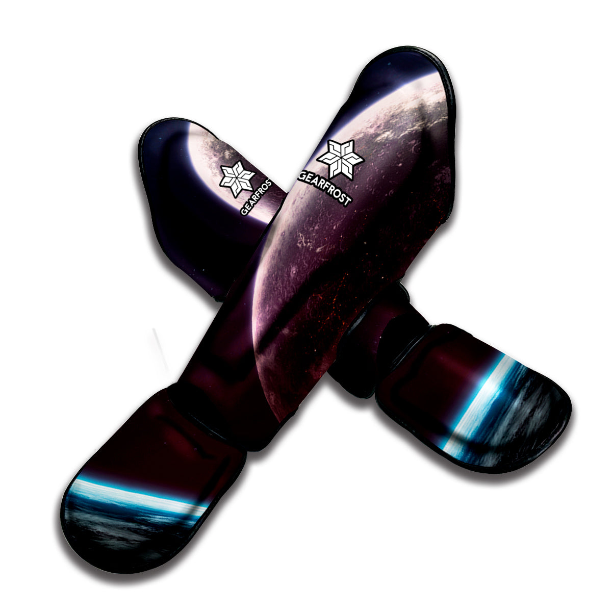 Cosmic Space Print Muay Thai Shin Guard