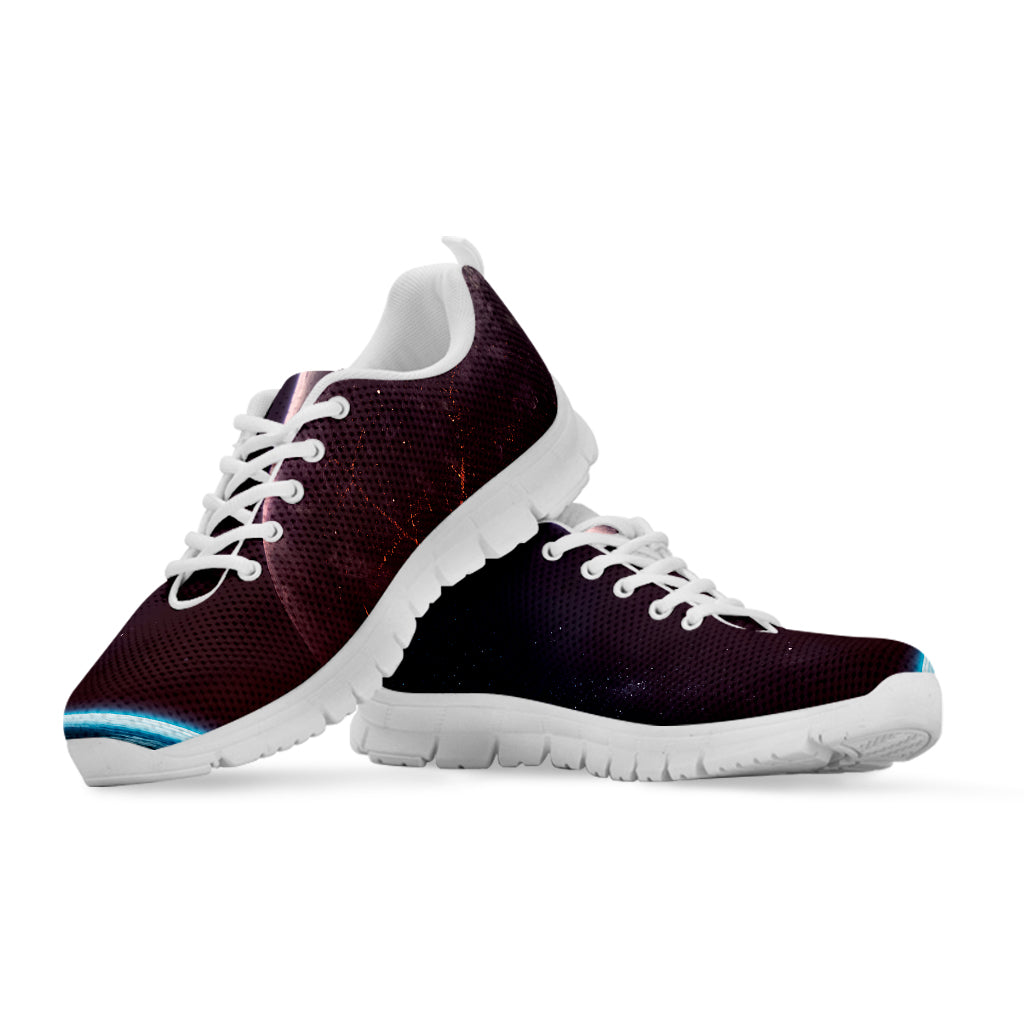Cosmic Space Print White Sneakers