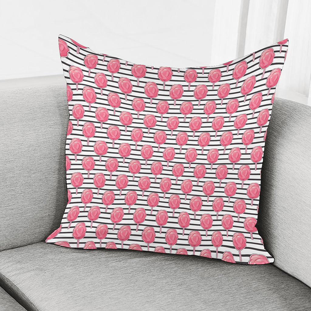 Cotton Candy Striped Pattern Print Pillow Cover
