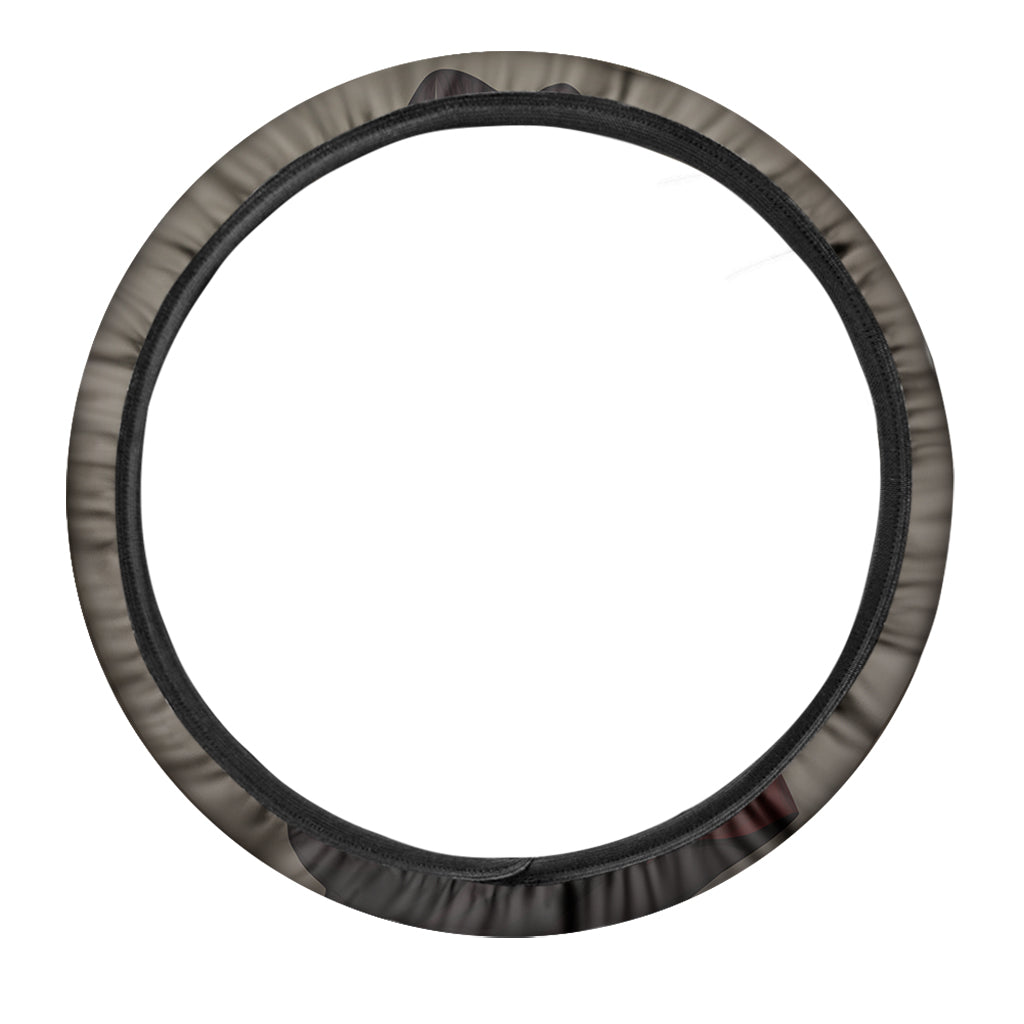 Count Dracula Print Car Steering Wheel Cover