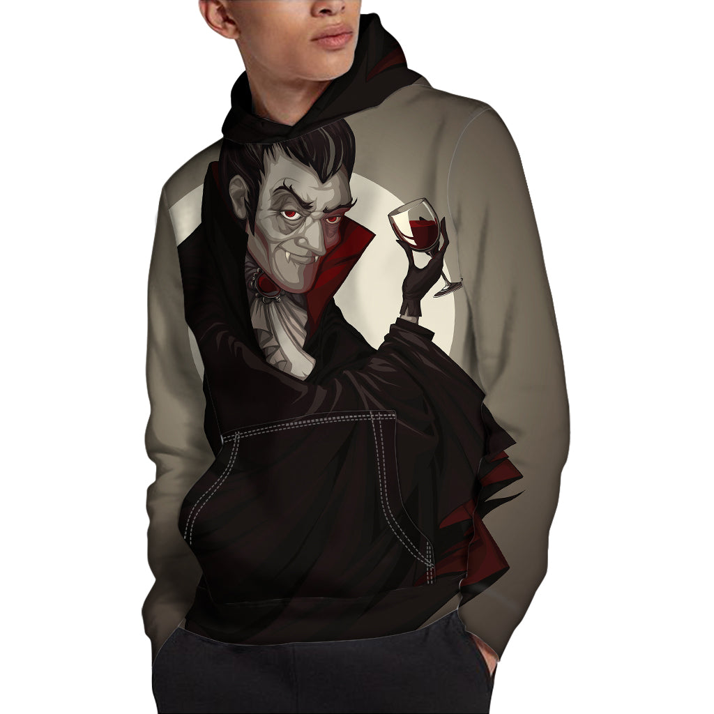 Count Dracula Print Pullover Hoodie