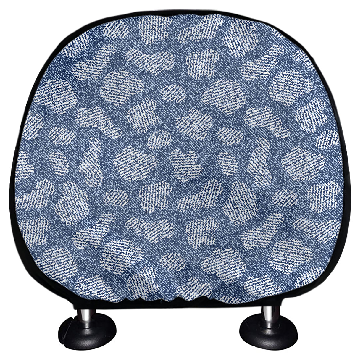 Cow Denim Jeans Pattern Print Car Headrest Covers