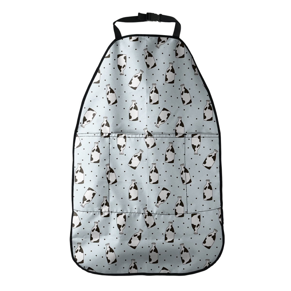 Cow Milk Bottle Pattern Print Car Seat Organizers