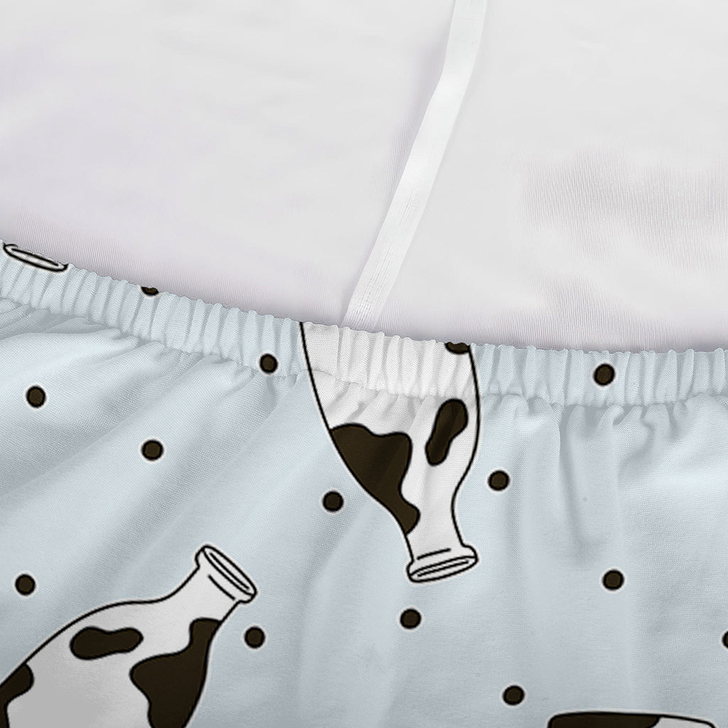 Cow Milk Bottle Pattern Print Sofa Cover