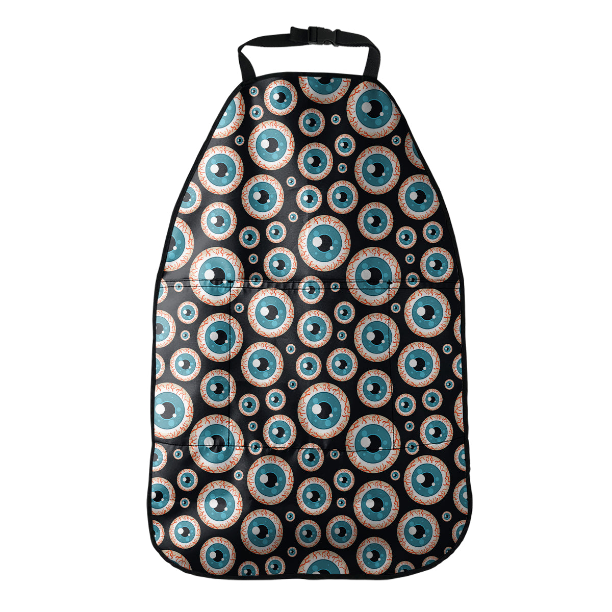Creepy Eyeball Pattern Print Car Seat Organizers