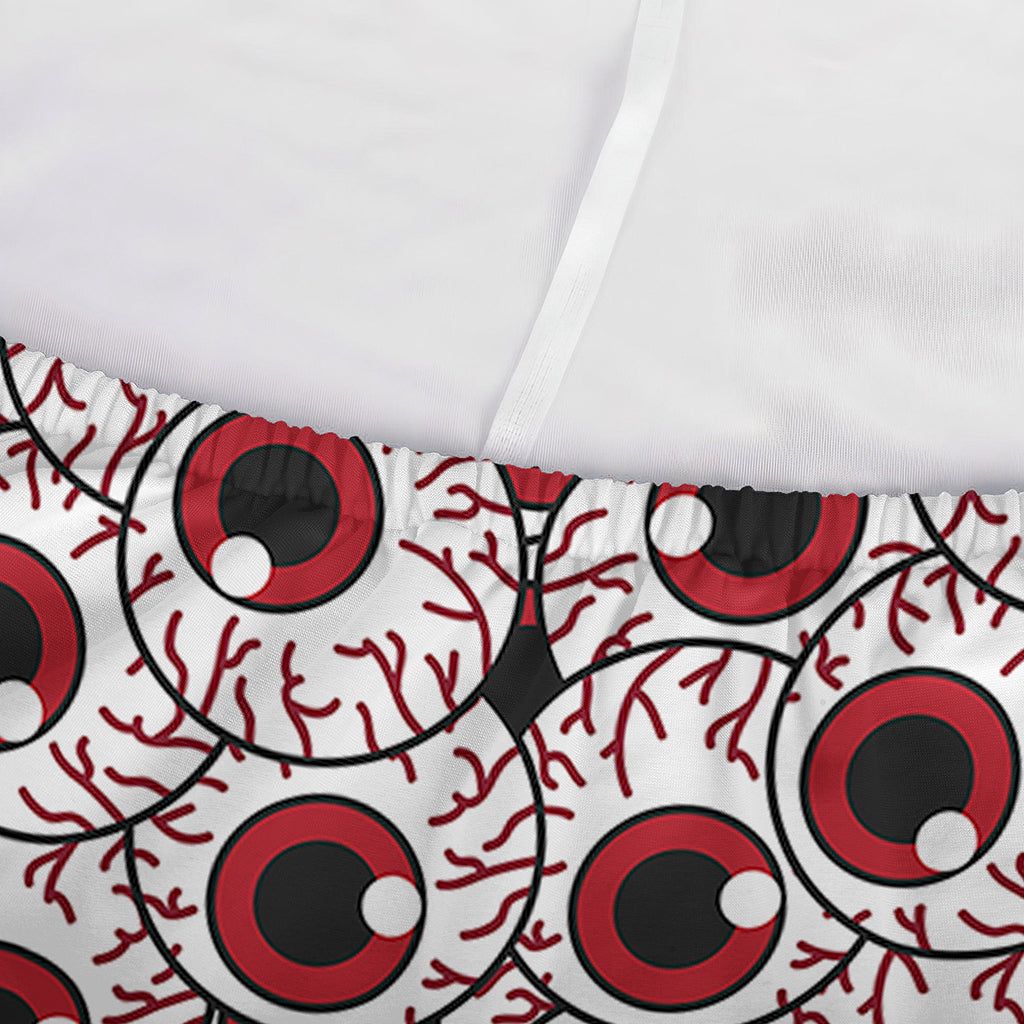 Creepy Red Eyeball Pattern Print Sofa Cover