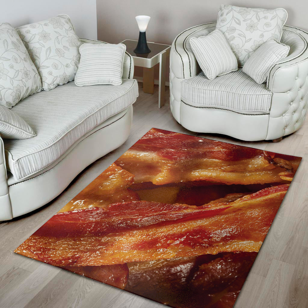 Crispy Bacon Print Area Rug