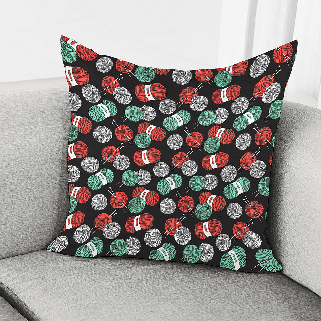 Crochet Yarn Pattern Print Pillow Cover