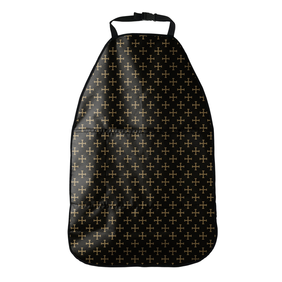 Cross Orthodox Pattern Print Car Seat Organizers
