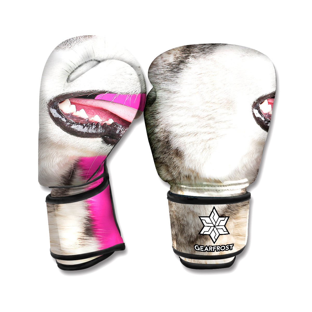 Cute Alaskan Malamute Print Boxing Gloves