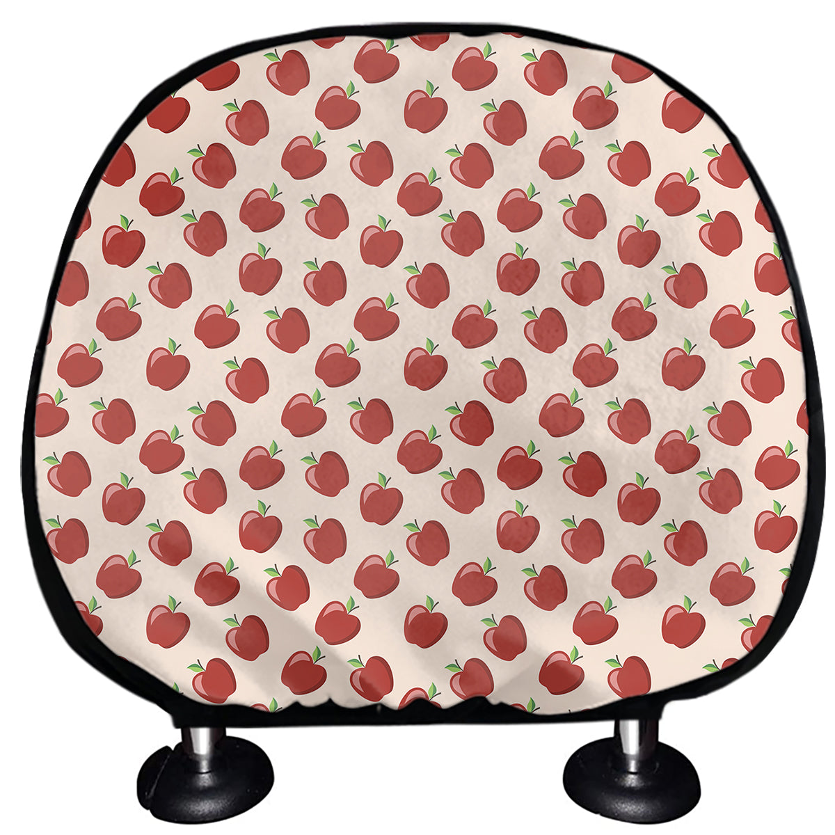 Cute Apple Pattern Print Car Headrest Covers