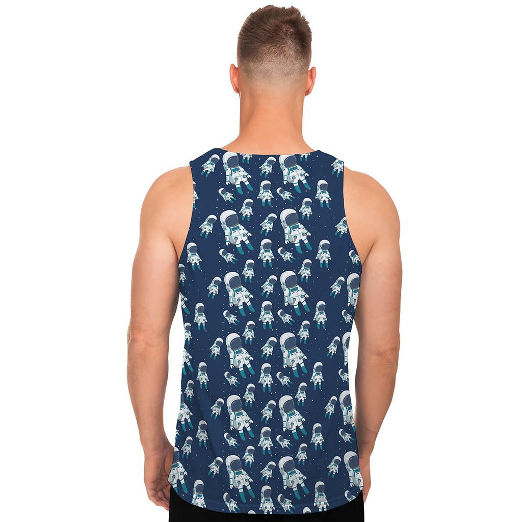 Cute Astronaut Pattern Print Men's Tank Top