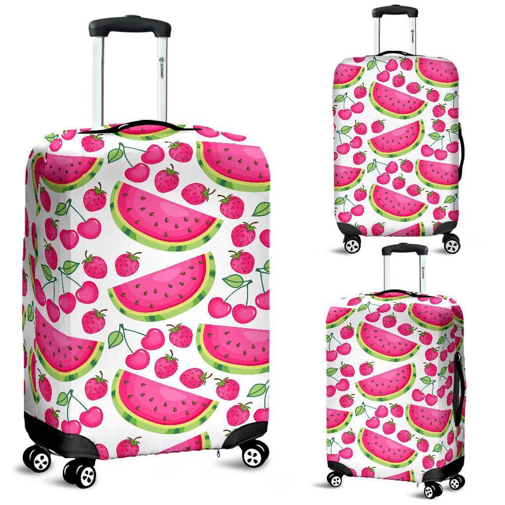 Cute Berry Watermelon Pattern Print Luggage Cover GearFrost