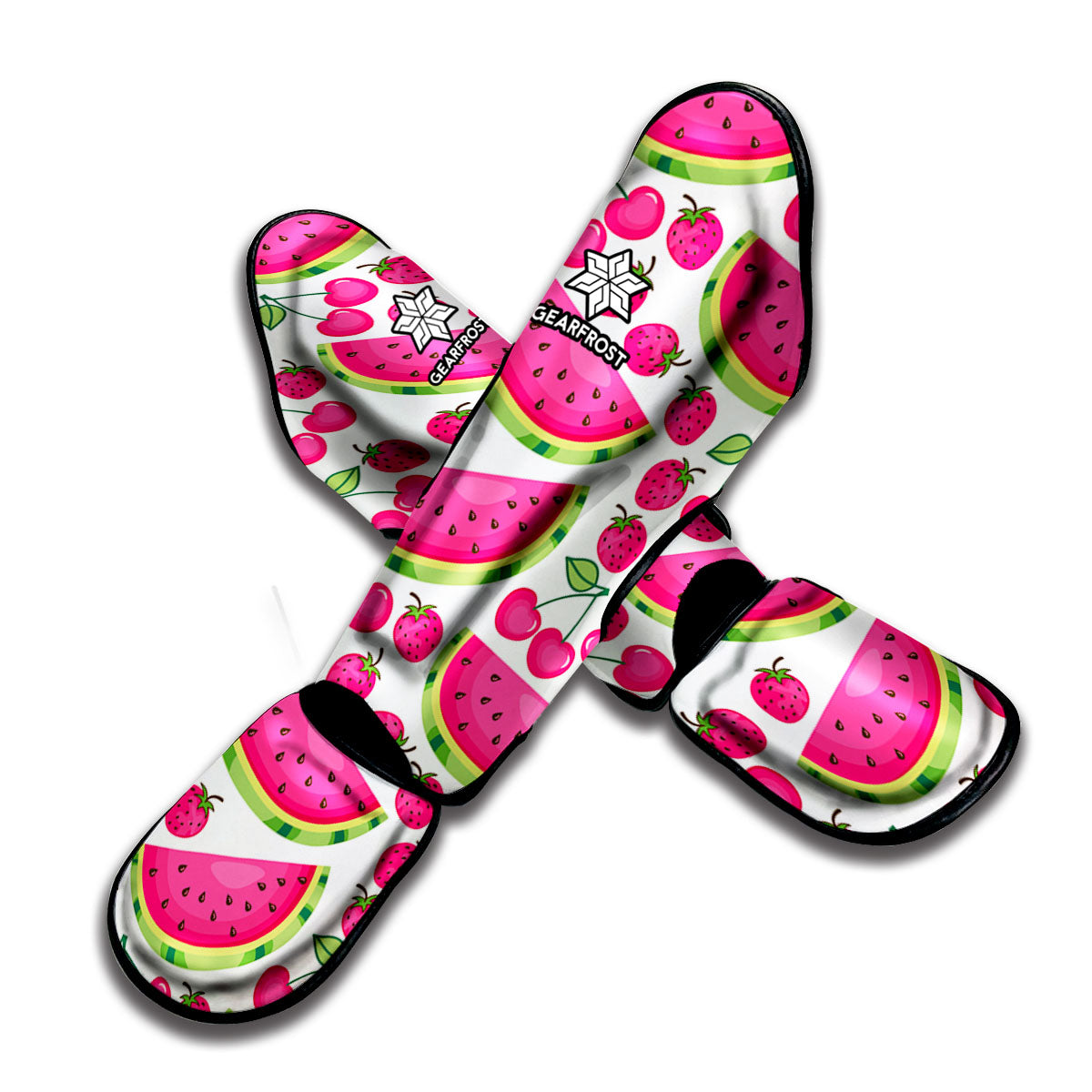 Cute Berry Watermelon Pattern Print Muay Thai Shin Guard