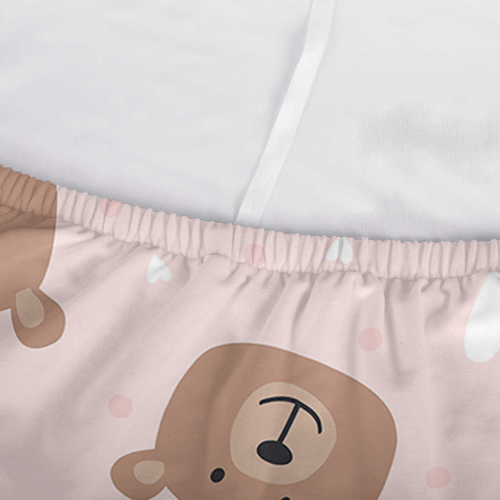 Cute Brown Bear Pattern Print Sofa Cover