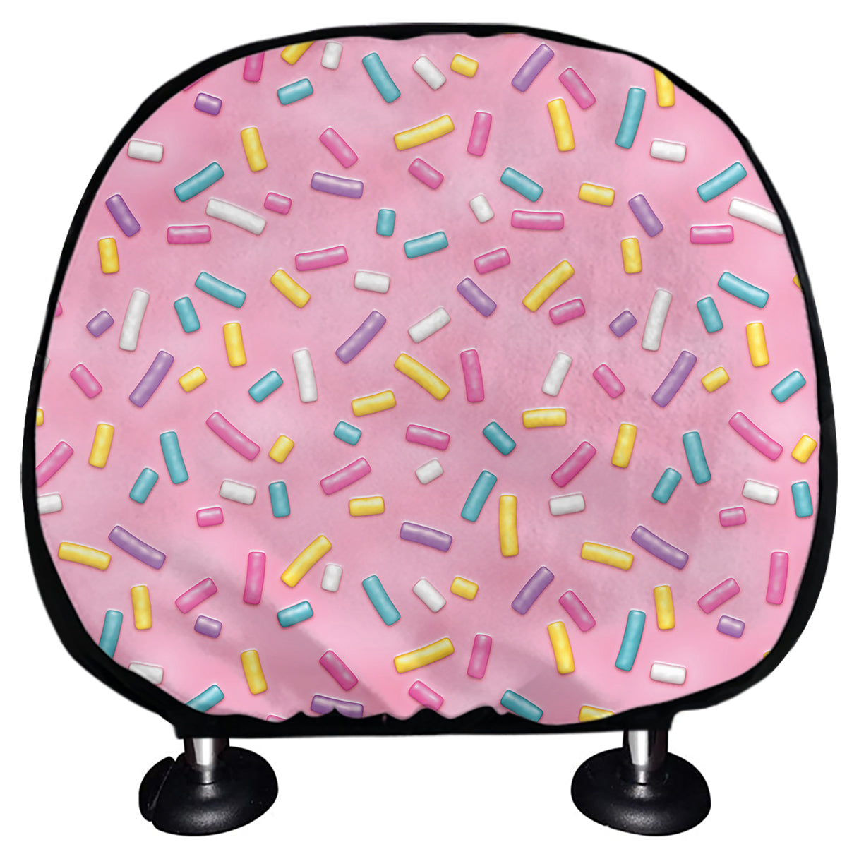 Cute Candy Pattern Print Car Headrest Covers