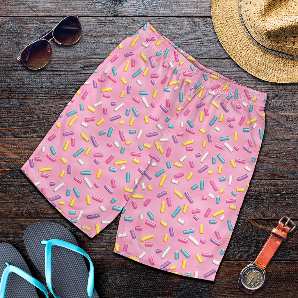 Cute Candy Pattern Print Men's Shorts
