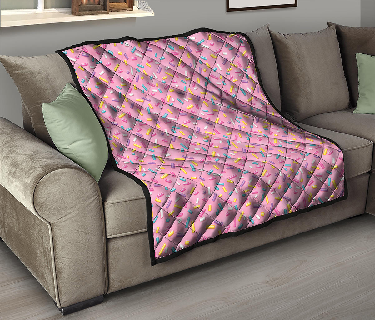 Cute Candy Pattern Print Quilt