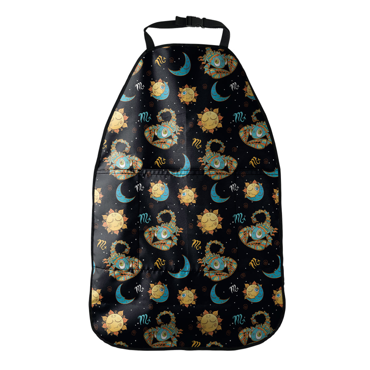 Cute Cartoon Scorpio Pattern Print Car Seat Organizers