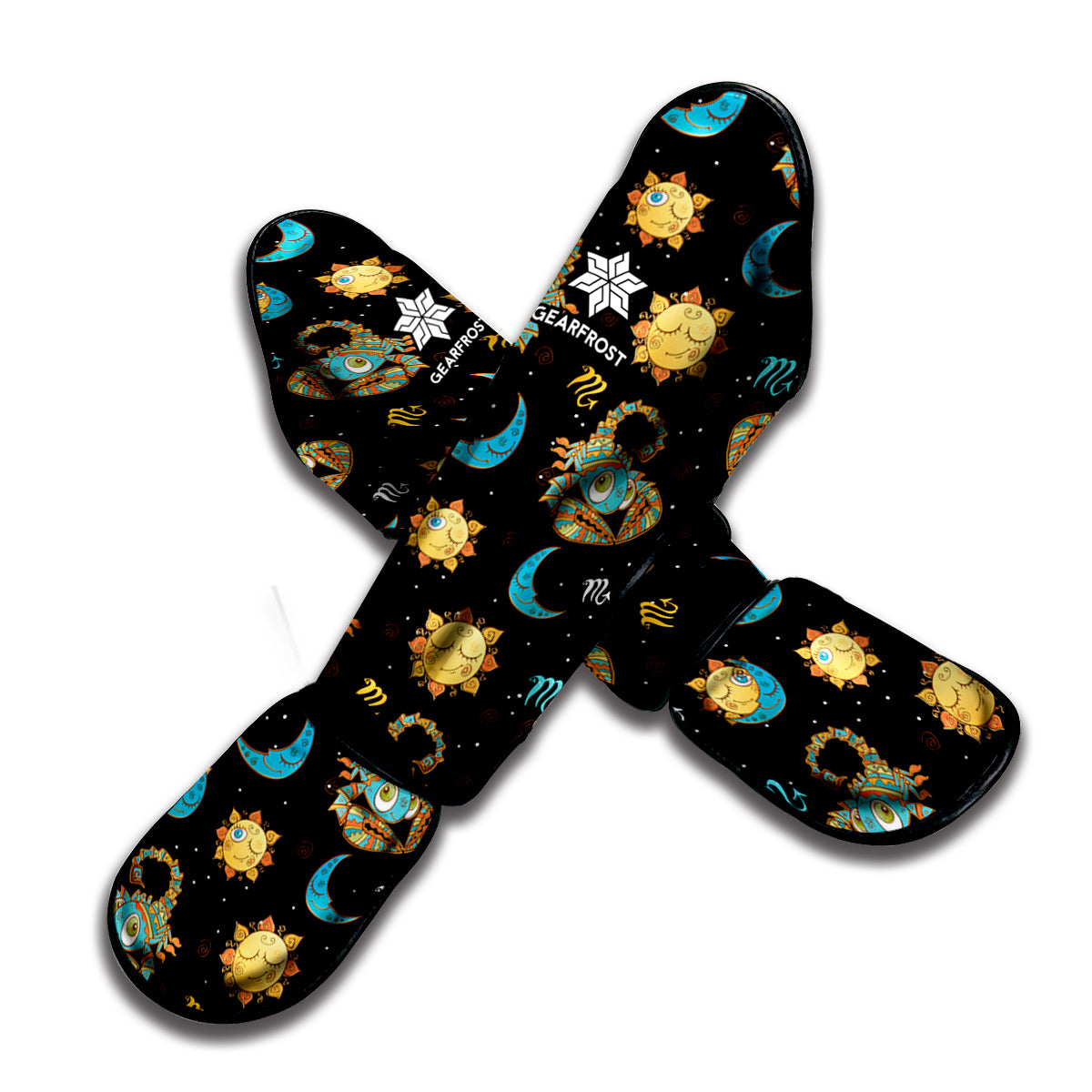 Cute Cartoon Scorpio Pattern Print Muay Thai Shin Guard
