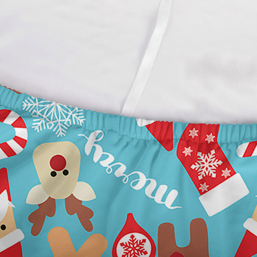 Cute Christmas Elements Pattern Print Sofa Cover