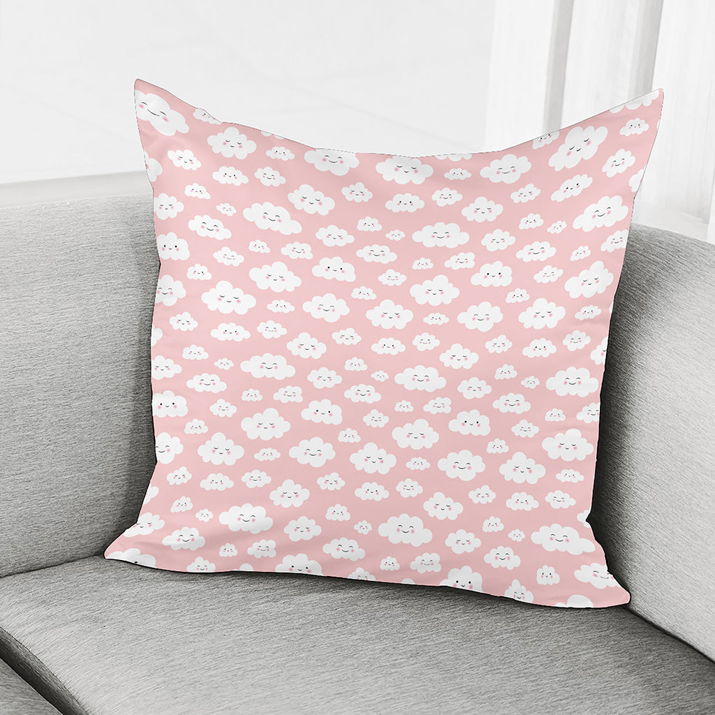 Cute Cloud Pattern Print Pillow Cover