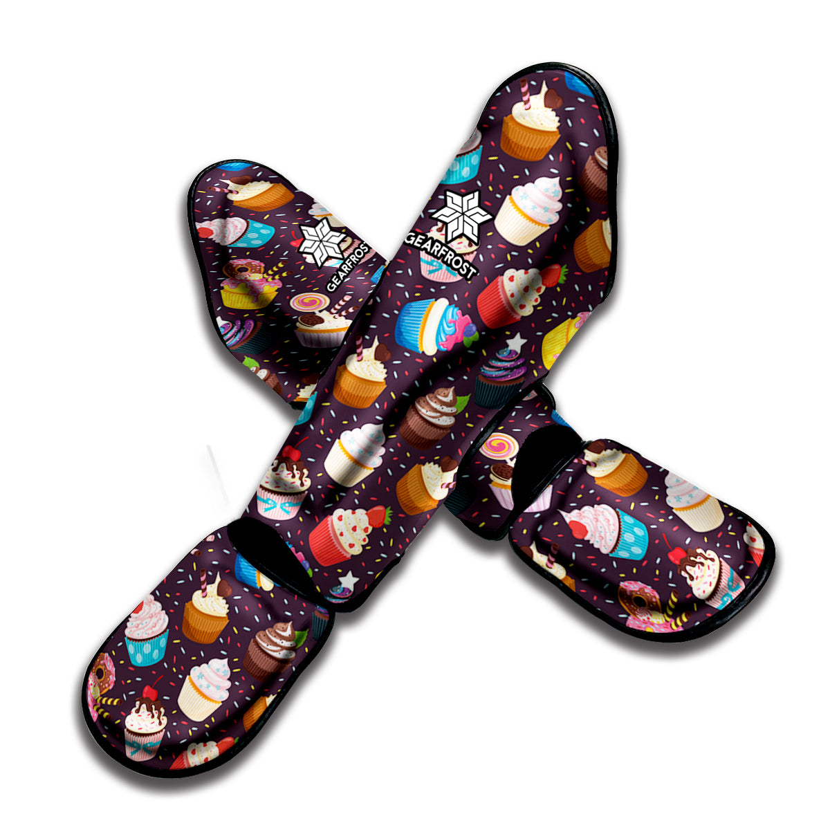 Cute Cupcake Pattern Print Muay Thai Shin Guard