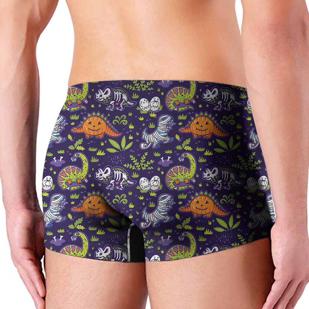 Cute Dino Halloween Pattern Print Men's Boxer Briefs