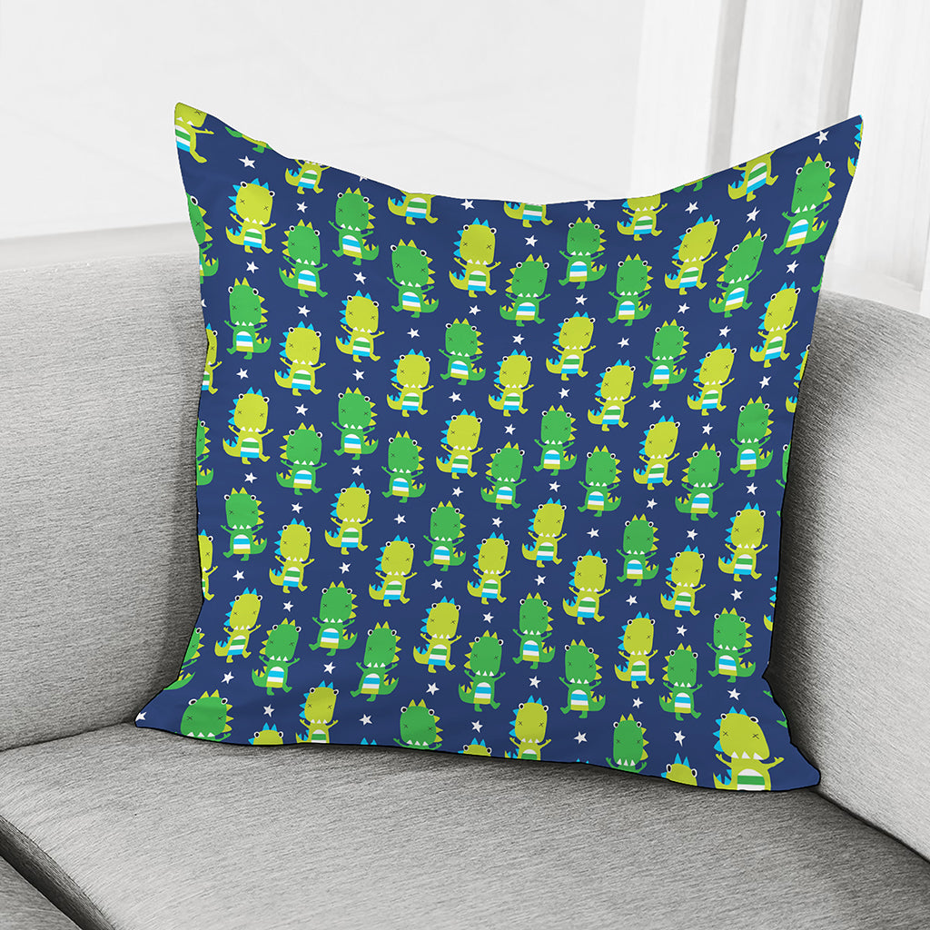 Cute Dino T-Rex Pattern Print Pillow Cover