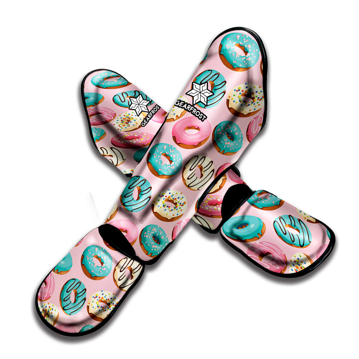Cute Donut Pattern Print Muay Thai Shin Guard