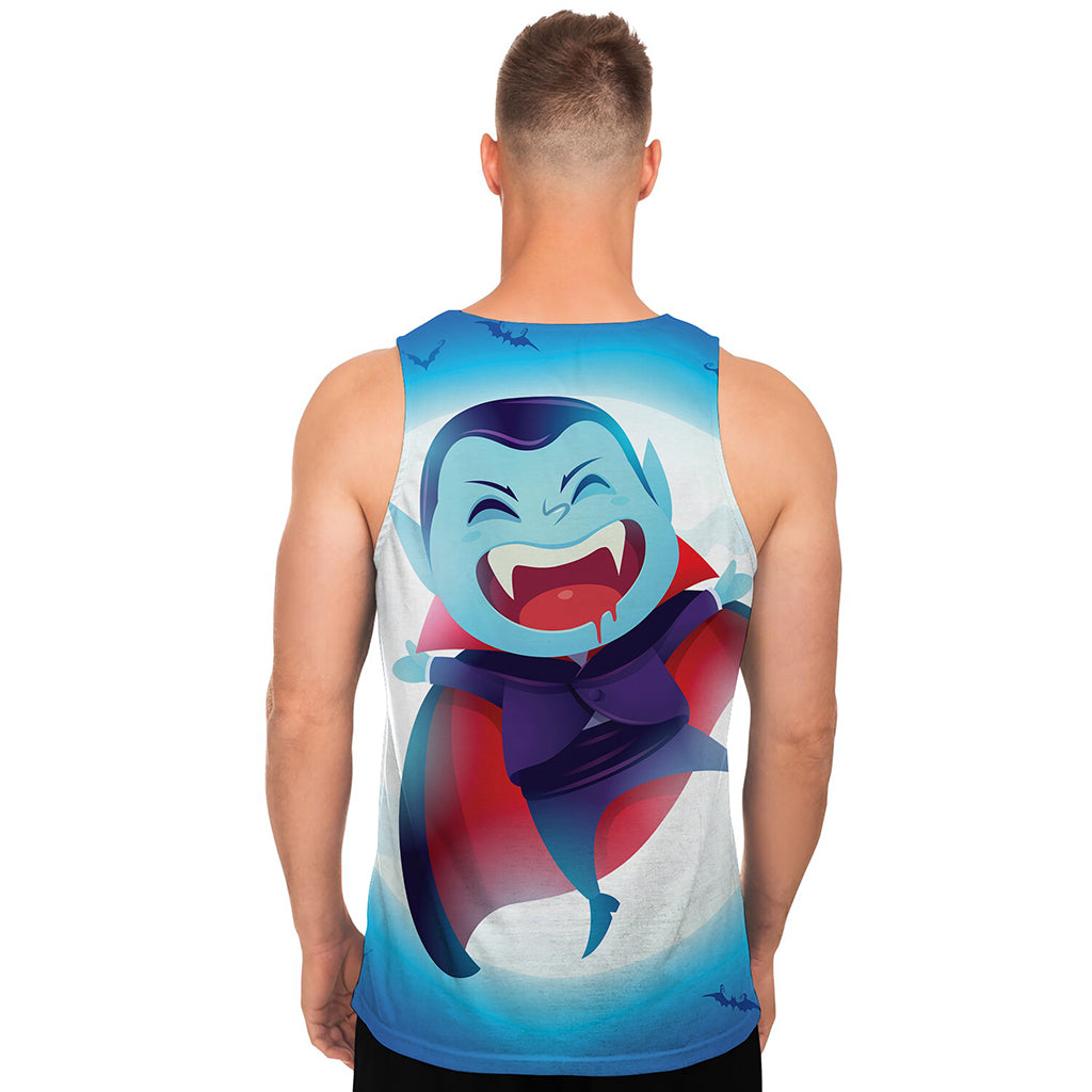 Cute Dracula Print Men's Tank Top