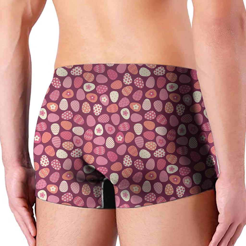 Cute Easter Eggs Pattern Print Men's Boxer Briefs