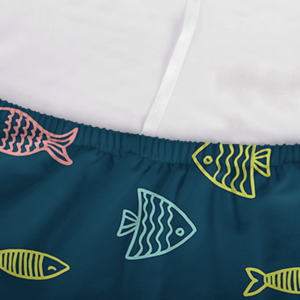Cute Fish Pattern Print Sofa Cover