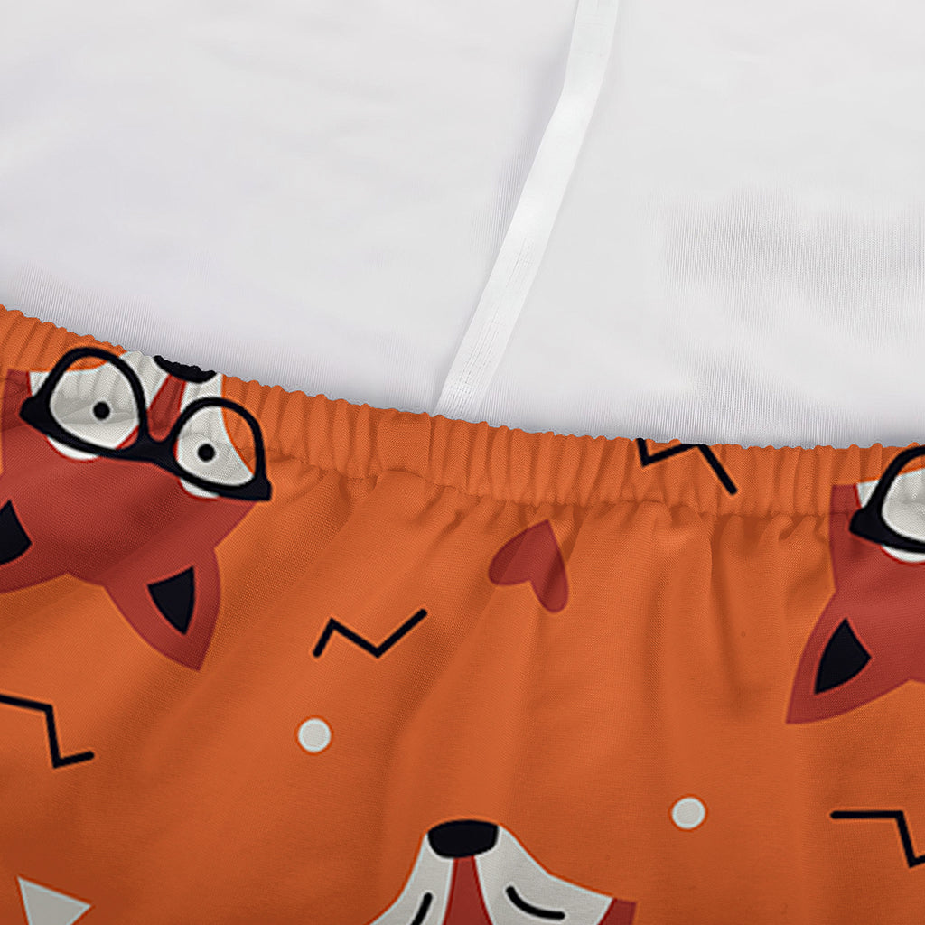 Cute Fox Pattern Print Sofa Cover