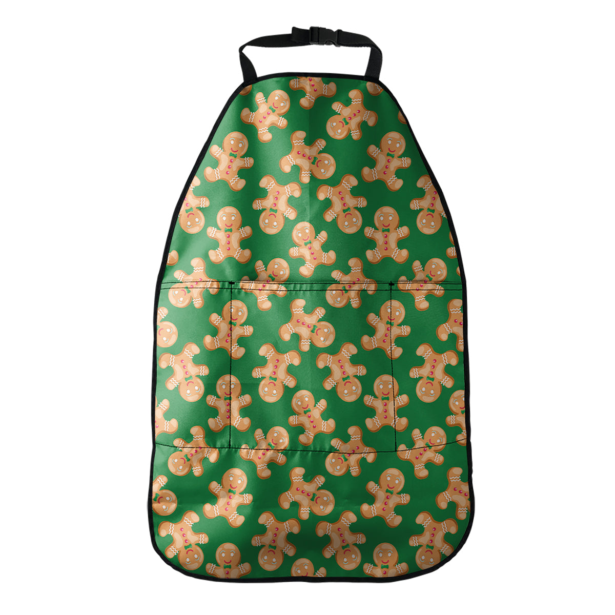 Cute Gingerbread Man Pattern Print Car Seat Organizers
