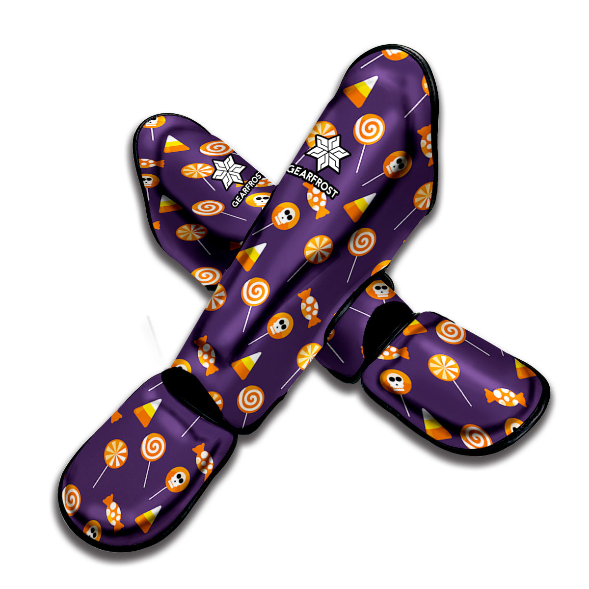 Cute Halloween Candy Pattern Print Muay Thai Shin Guard