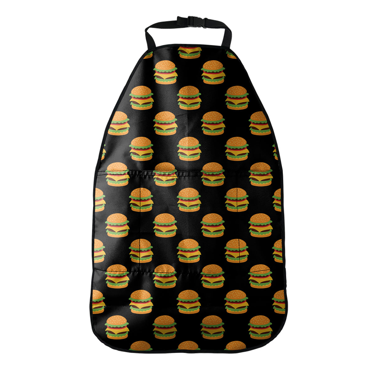 Cute Hamburger Pattern Print Car Seat Organizers