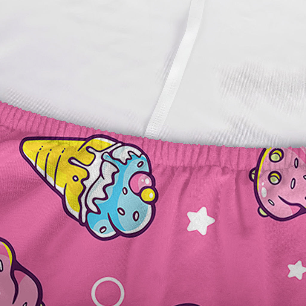 Cute Ice Cream Pattern Print Sofa Cover