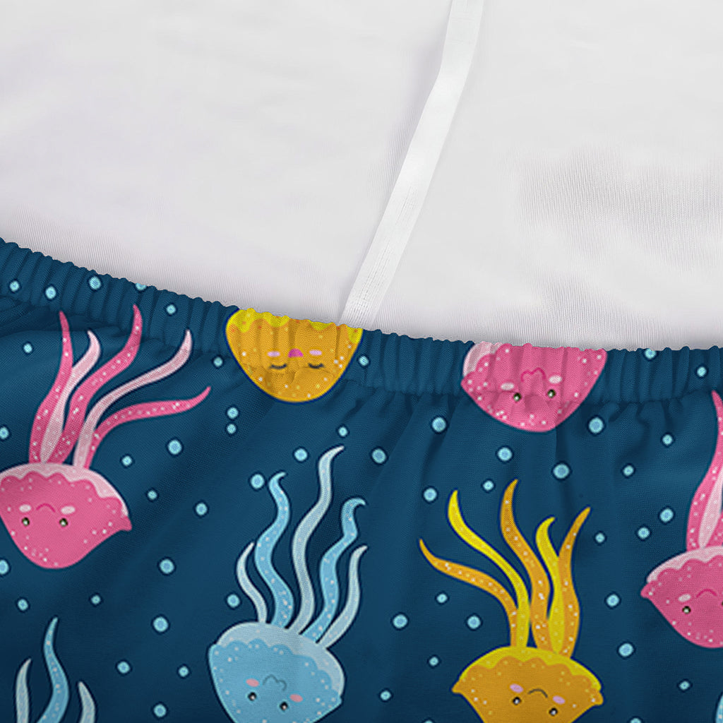 Cute Jellyfish Pattern Print Sofa Cover