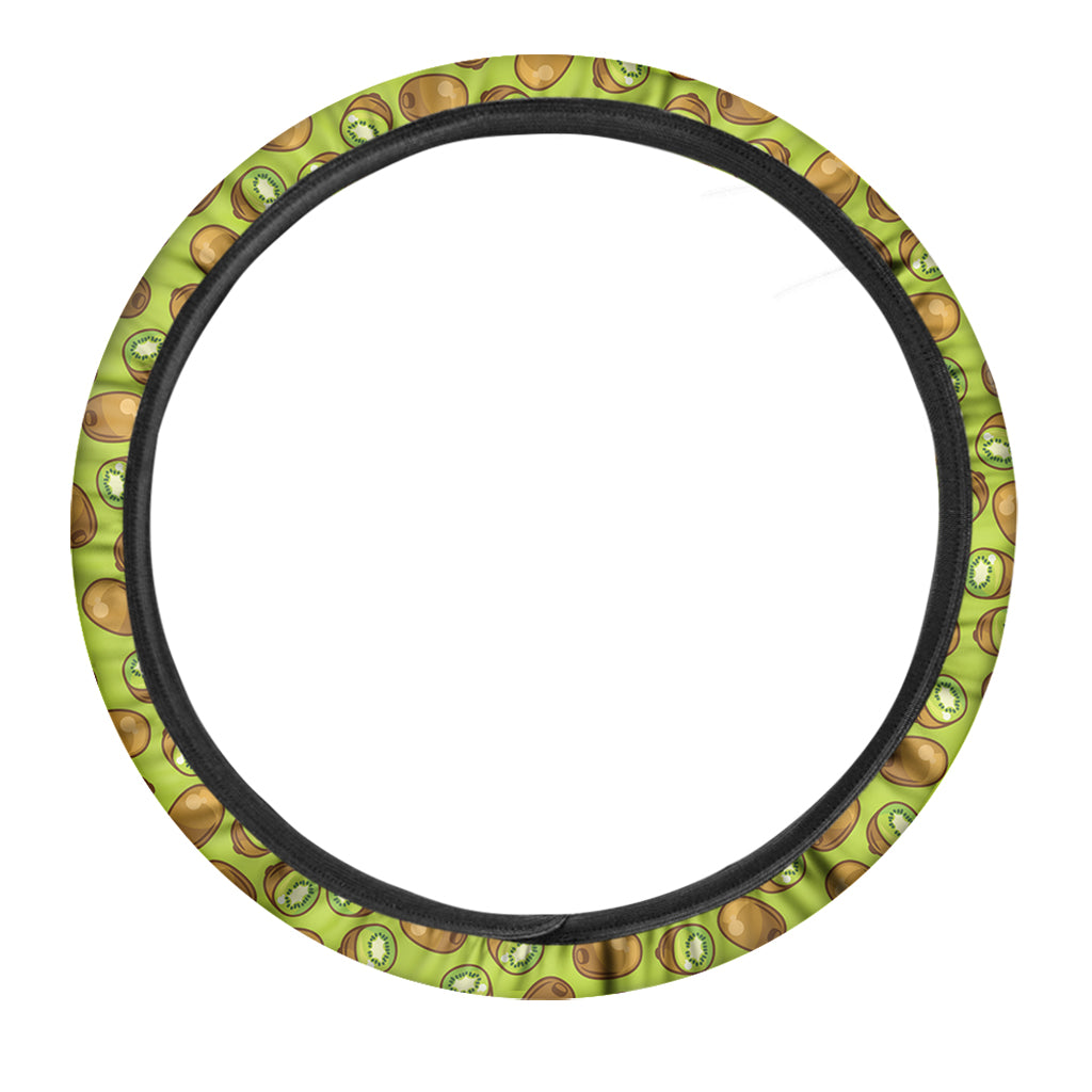 Cute Kiwi Pattern Print Car Steering Wheel Cover