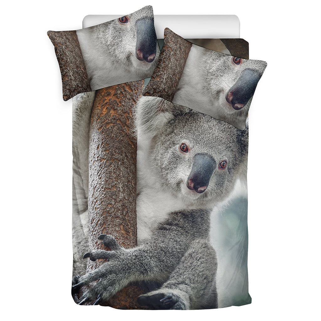 Cute Koala Print Duvet Cover Bedding Set