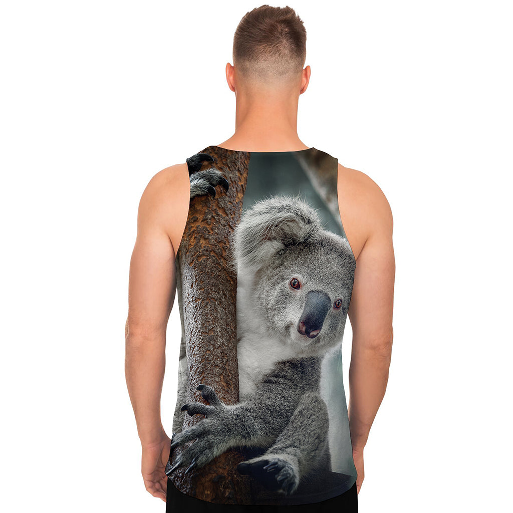 Cute Koala Print Men's Tank Top