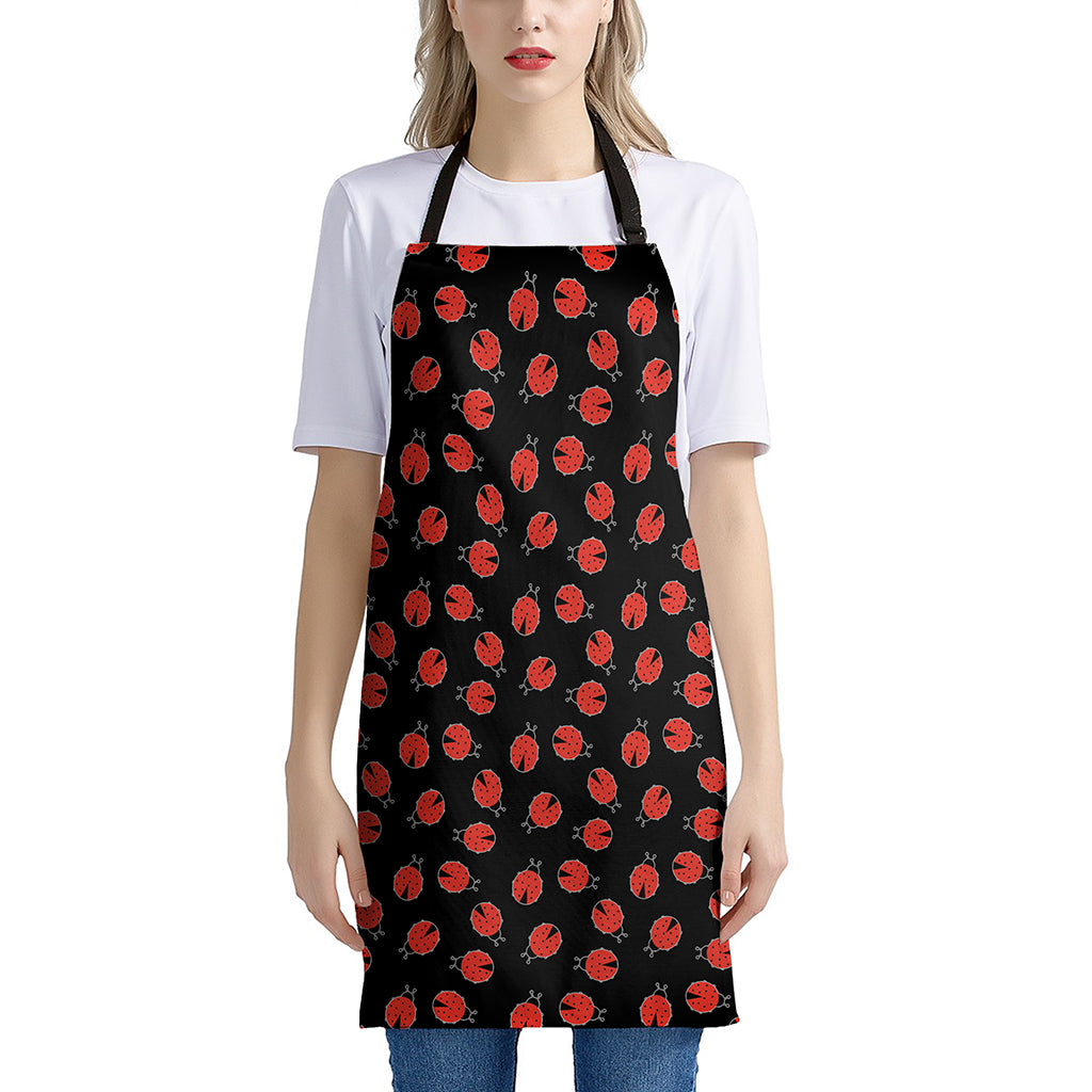 Cute Ladybird Pattern Print Apron