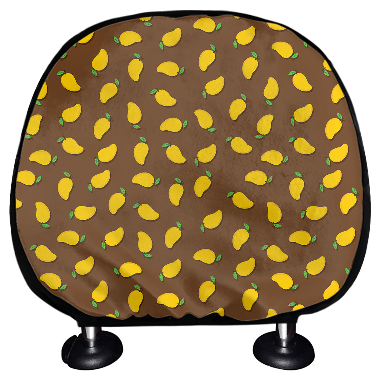 Cute Mango Pattern Print Car Headrest Covers
